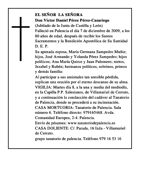Don Víctor Daniel Pérez Pérez-Casariego