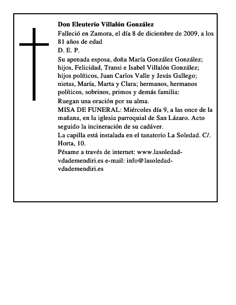 Don Eleuterio Villalón González