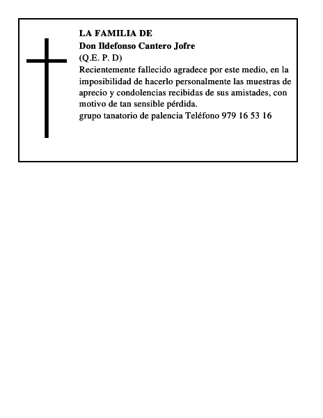 Don Ildefonso Cantero Jofre