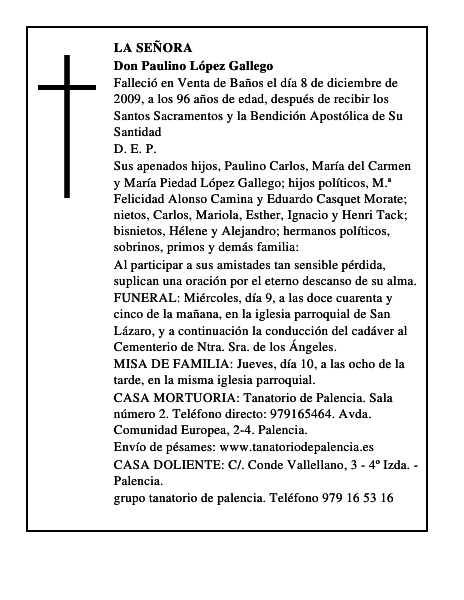 Don Paulino López Gallego