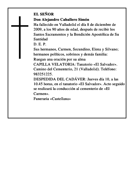 Don Alejandro Caballero Simón