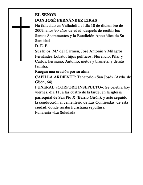 Don José Fernández Eiras