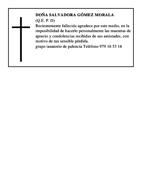 Doña Salvadora Gómez Morala
