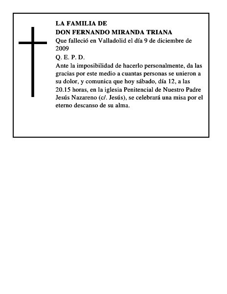 Don Fernando Miranda Triana