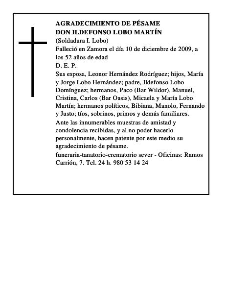 Don Ildefonso Lobo Martín
