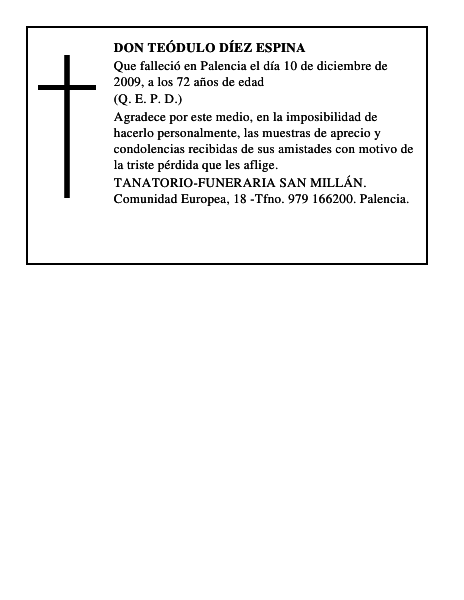 Don Teódulo Díez Espina