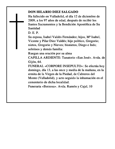 Don Hilario Diez Salgado