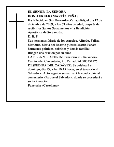 Don Aurelio Martín Peñas