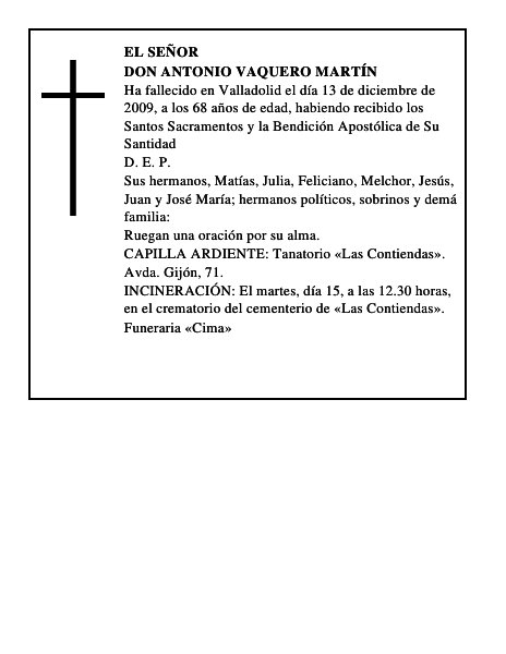 Don Antonio Vaquero Martín