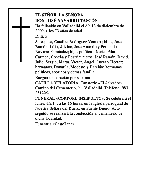 Don José Navarro Tascón