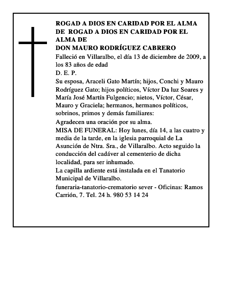 Don Mauro Rodríguez Cabrero