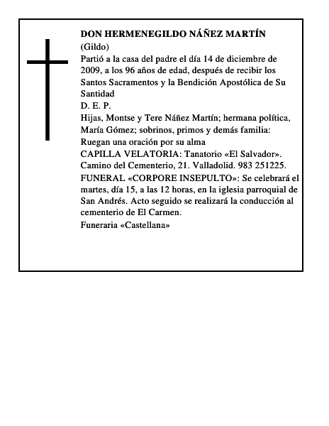Don Hermenegildo Náñez Martín