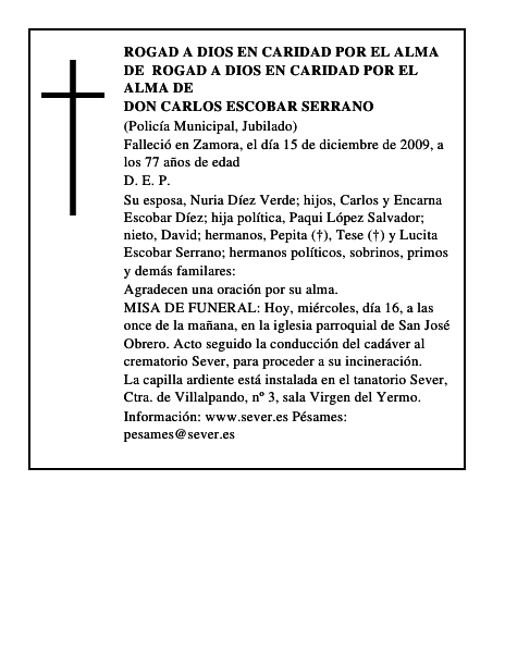 Don Carlos Escobar Serrano