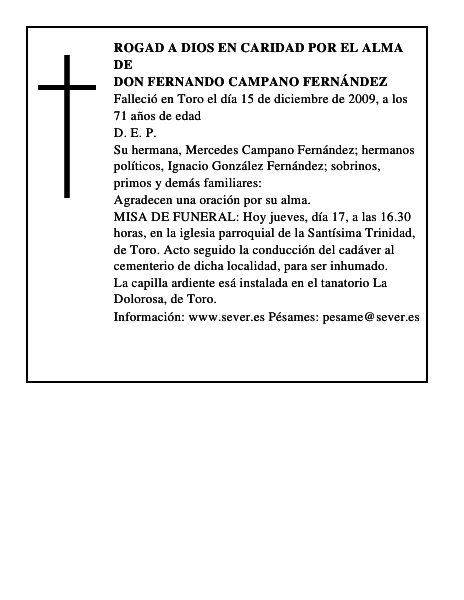 Don Fernando Campano Fernández