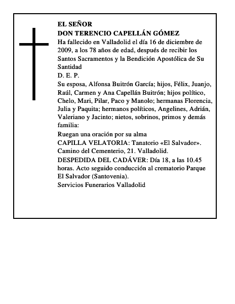 Don Terencio Capellán Gómez
