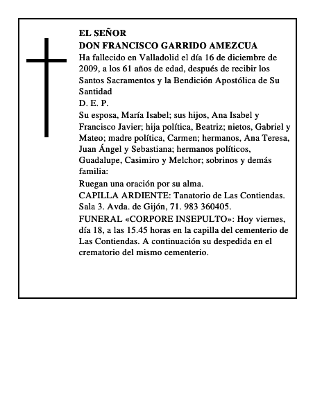Don Francisco Garrido Amezcua