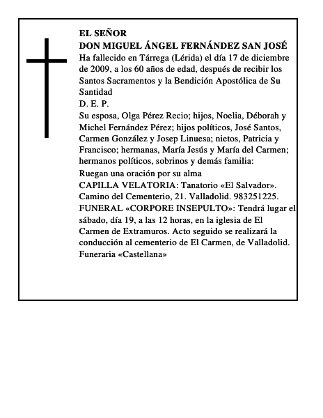 Don Miguel Ángel Fernández San José