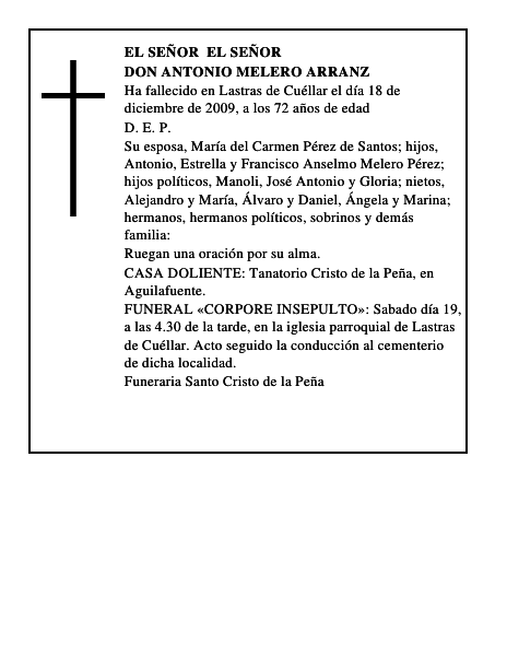 Don Antonio Melero Arranz
