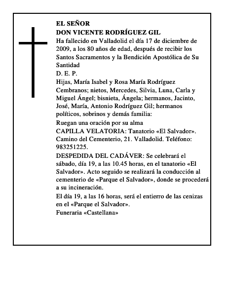 Don Vicente Rodríguez Gil