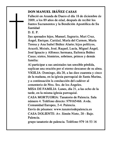 Don Manuel Ibáñez Casas