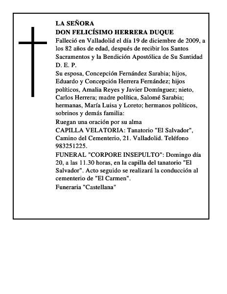 Don Felicísimo Herrera Duque
