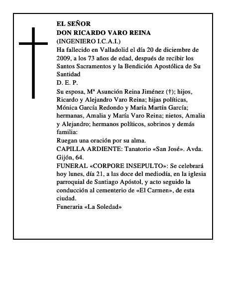 Don Ricardo Varo Reina