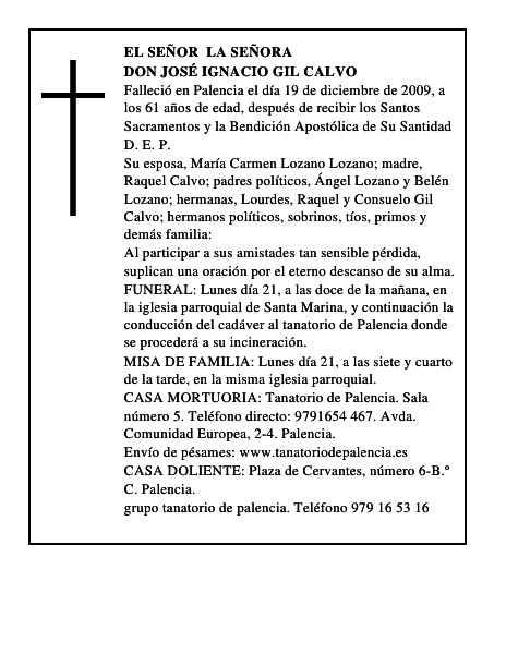 Don José Ignacio Gil Calvo