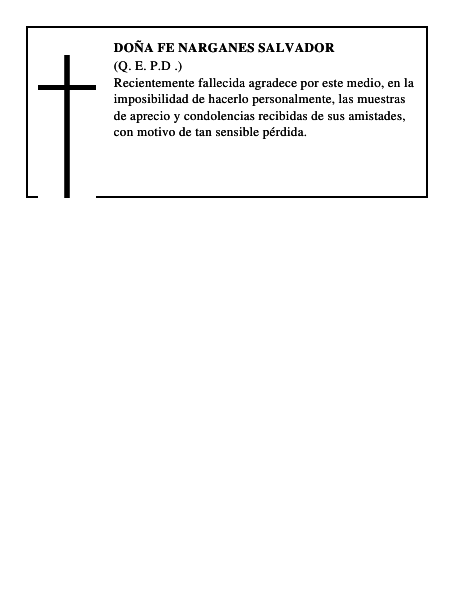 Doña Fe Narganes Salvador