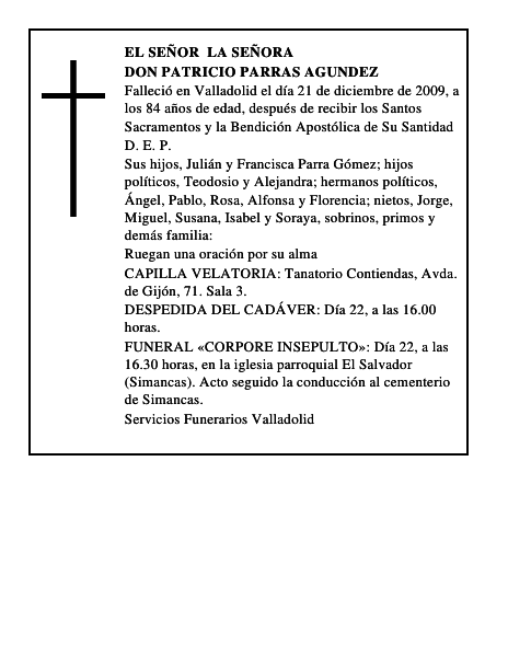 Don Patricio Parras Agundez