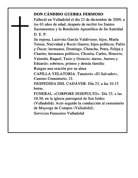 Don Cándido Guerra Fermoso
