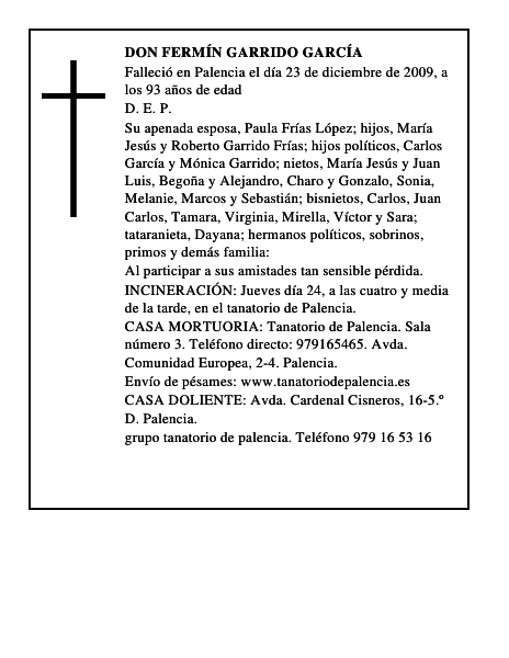 Don Fermín Garrido García