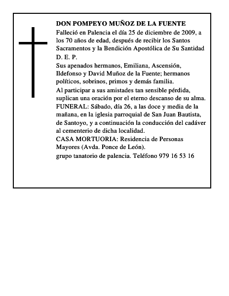 Don Pompeyo Muñoz de la Fuente