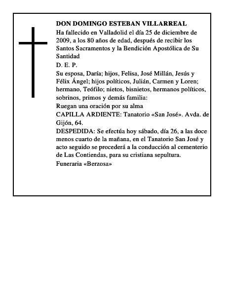 Don Domingo Esteban Villarreal