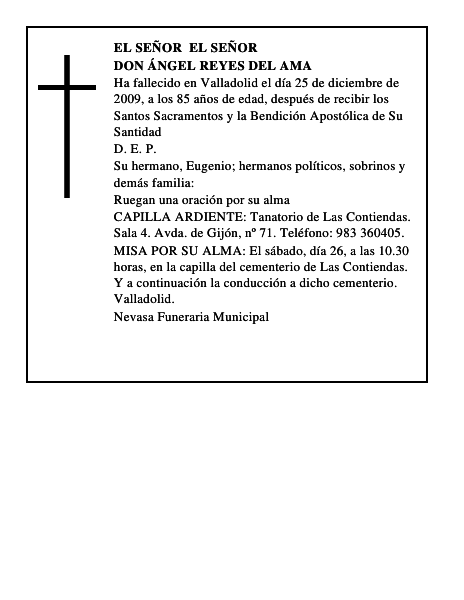 Don Ángel Reyes del Ama