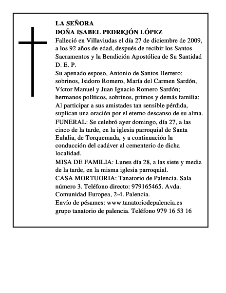 Doña Isabel Pedrejón López