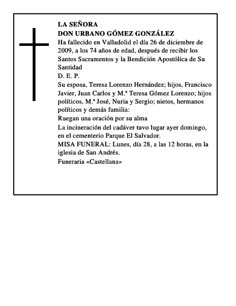Don Urbano Gómez González