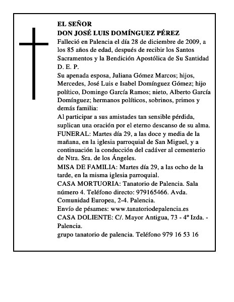Don José Luis Domínguez Pérez
