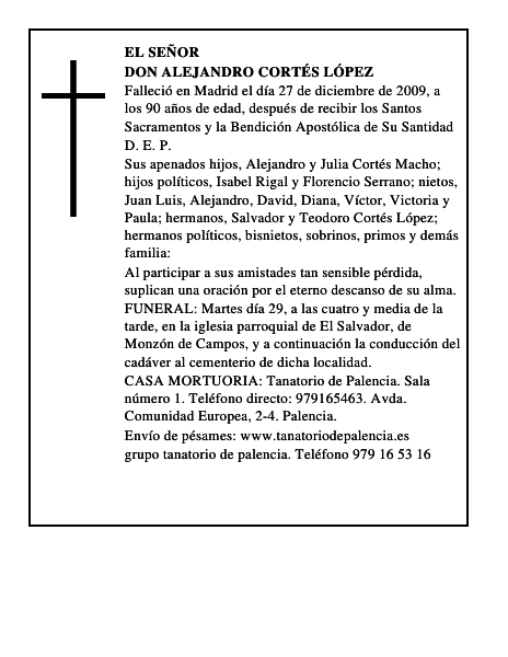 Don Alejandro Cortés López