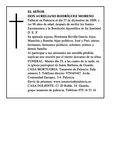 Don Aureliano Rodríguez Moreno