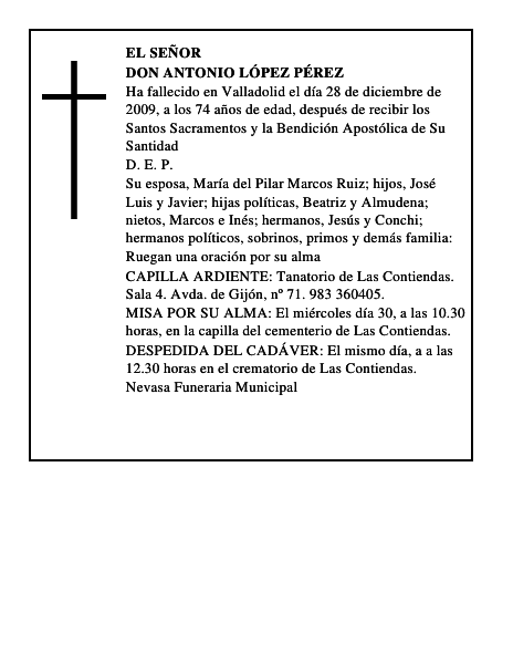 Don Antonio López Pérez