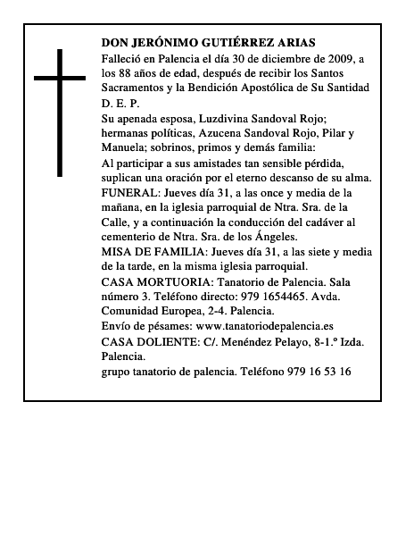 Don Jerónimo Gutiérrez Arias