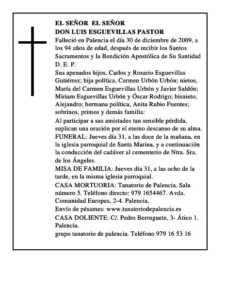 Don Luis Esguevillas Pastor