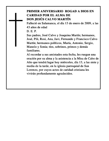 Don Jesús Calvo Martín
