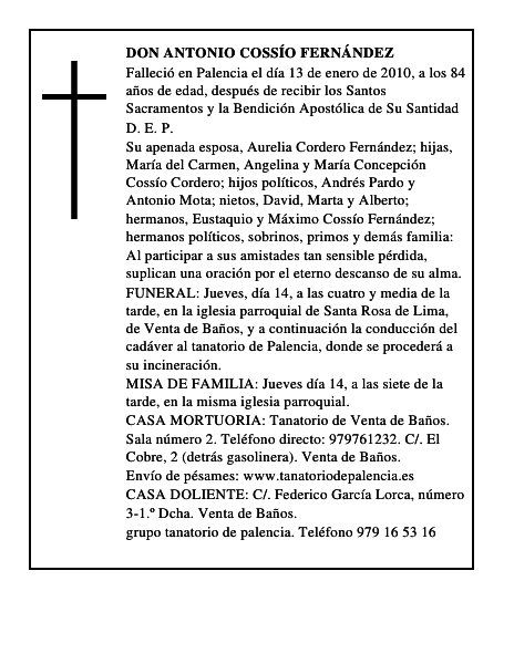 Don Antonio Cossío Fernández