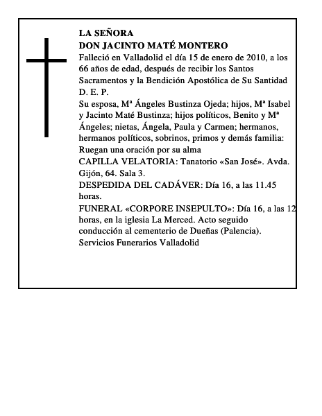 Don Jacinto Maté Montero