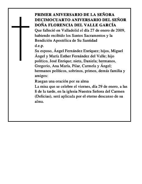 Doña Florencia del Valle García