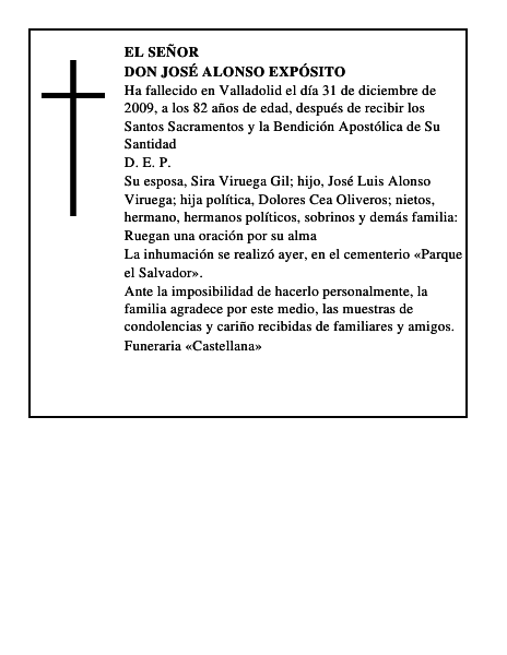 Don José Alonso Expósito