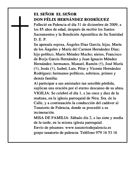 Don Félix Hernández Rodríguez