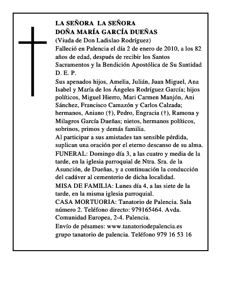 Doña María García Dueñas