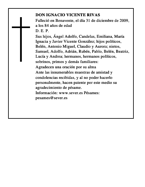 Don Ignacio Vicente Rivas